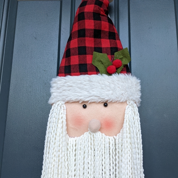 🎅 3 Ft Tall Door Santa Clause Long Soft Beard NEW - Picture 3 of 7